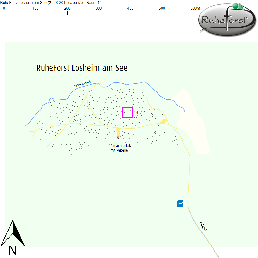 Übersichtskarte zu Baum 14