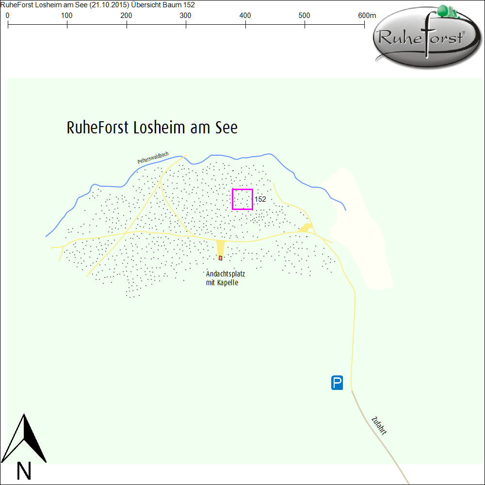 Übersichtskarte zu Baum 152