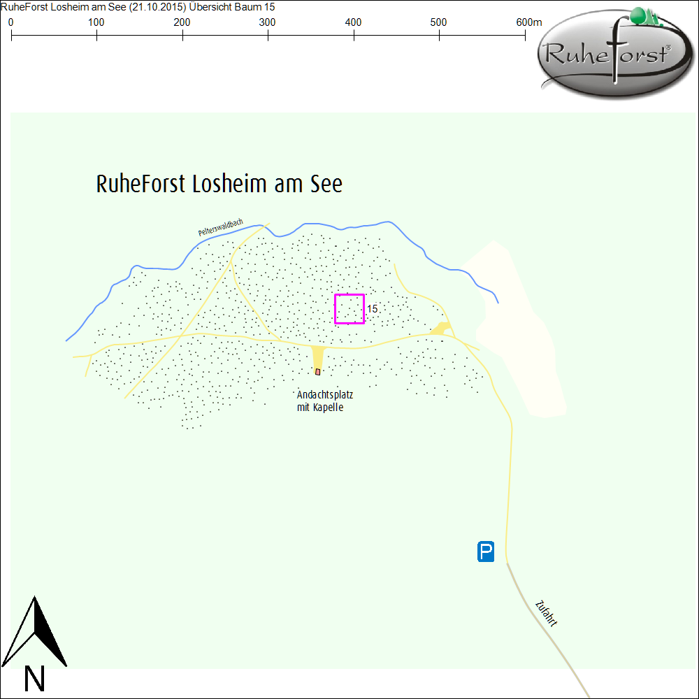Übersichtskarte zu Baum 15