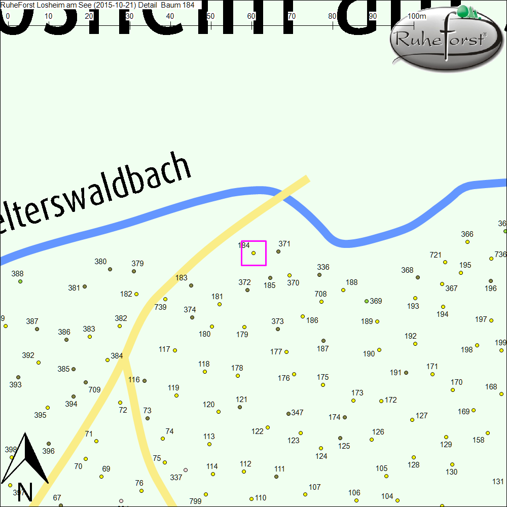 Detailkarte zu Baum 184
