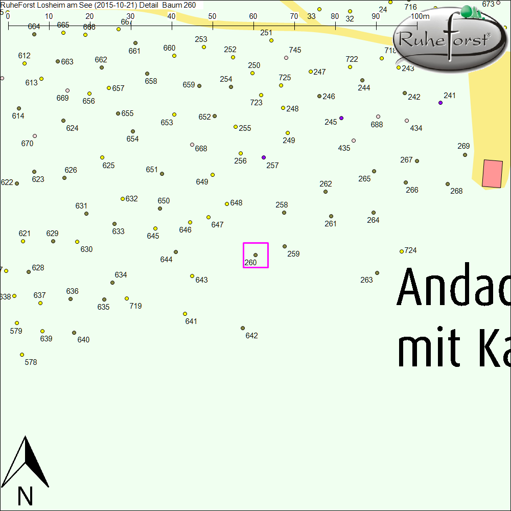 Detailkarte zu Baum 260