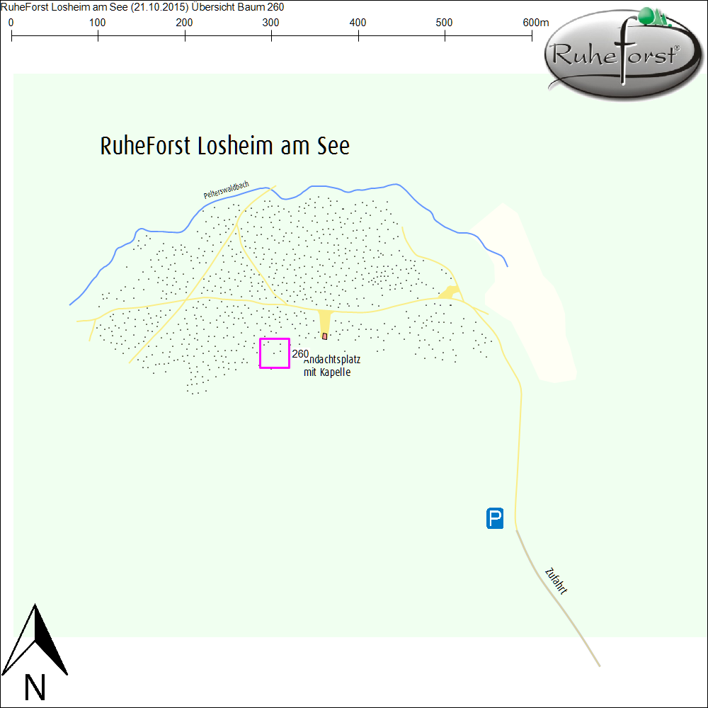 Übersichtskarte zu Baum 260