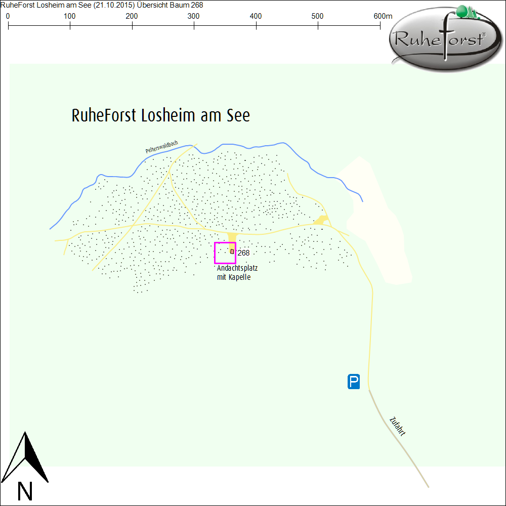 Übersichtskarte zu Baum 268