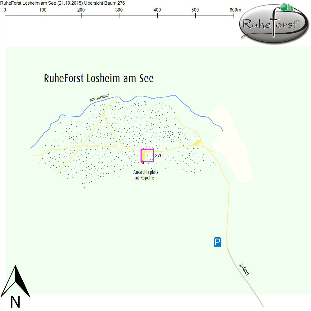 Übersichtskarte zu Baum 276