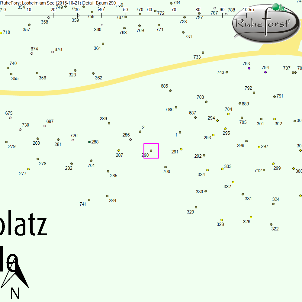 Detailkarte zu Baum 290