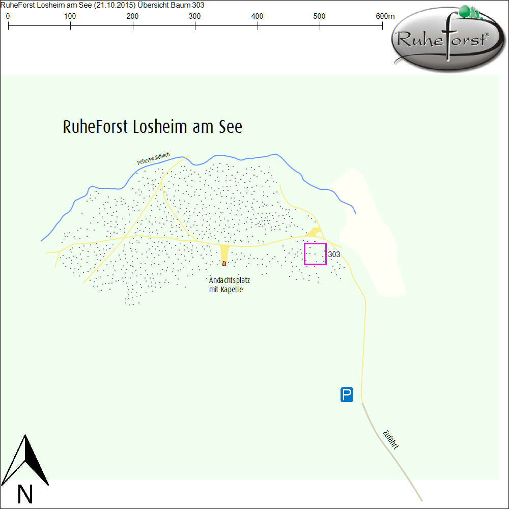 Übersichtskarte zu Baum 303