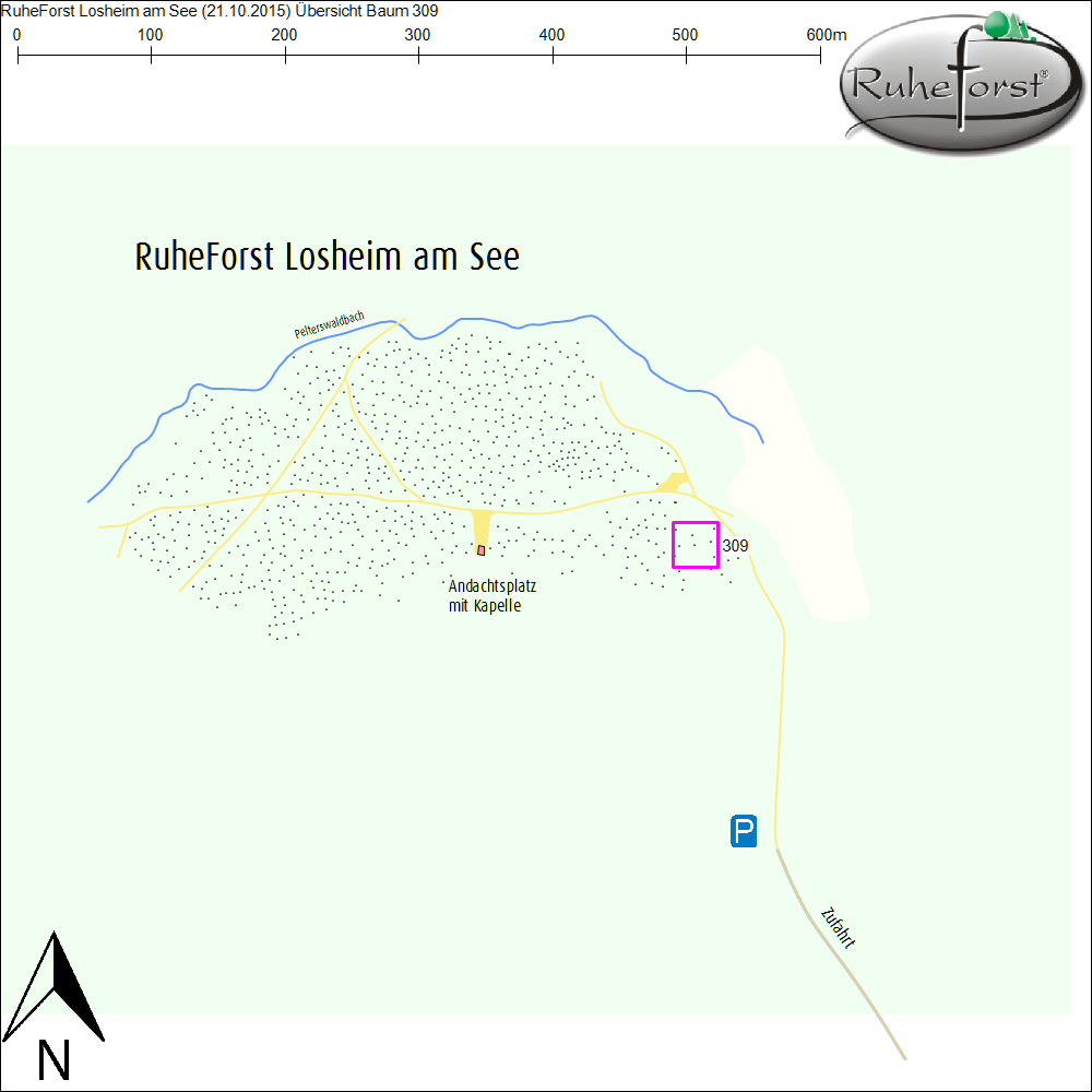 Übersichtskarte zu Baum 309
