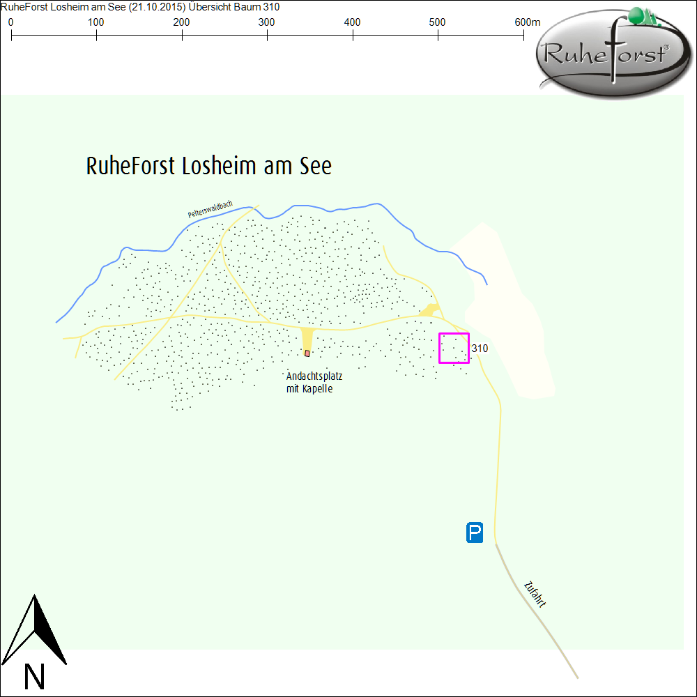 Übersichtskarte zu Baum 310
