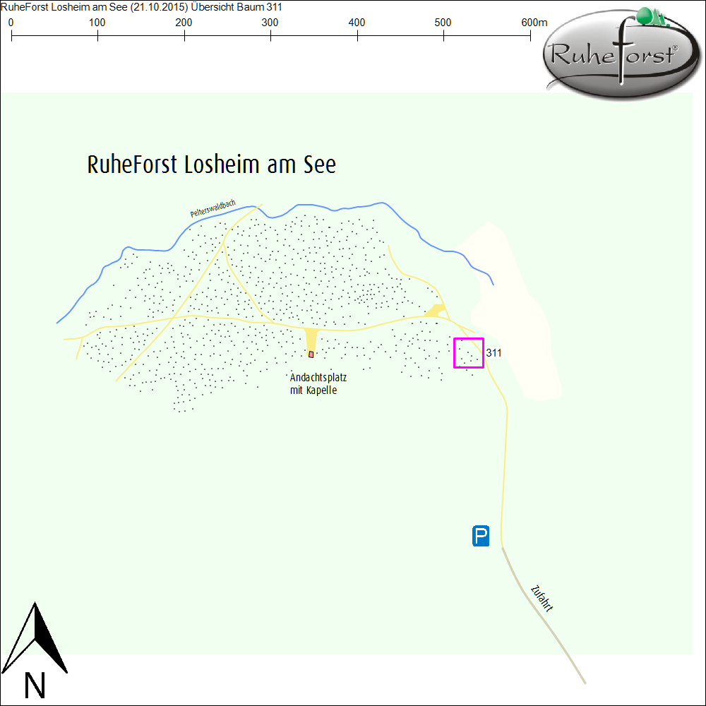 Übersichtskarte zu Baum 311