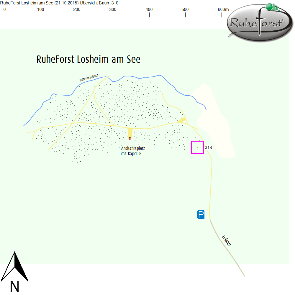 Übersichtskarte zu Baum 318
