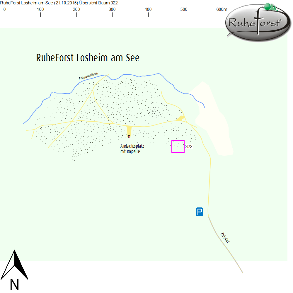 Übersichtskarte zu Baum 322