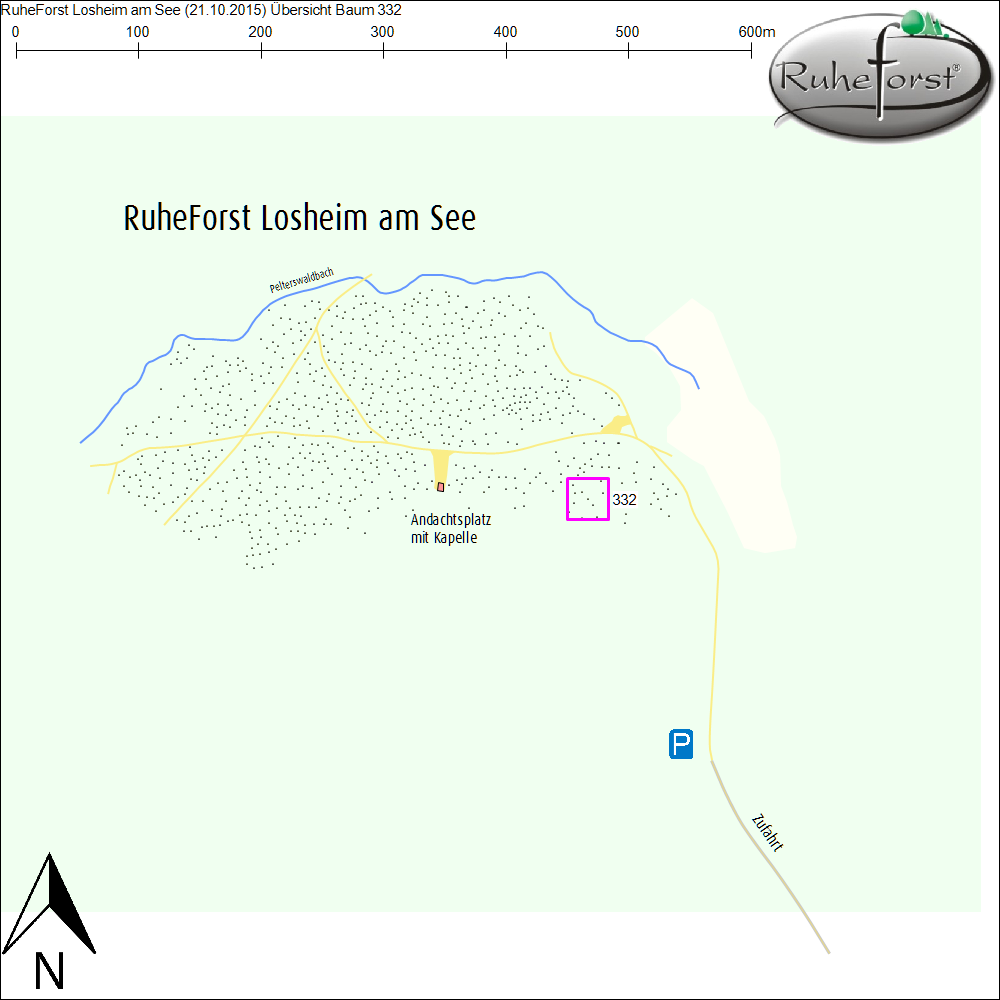 Übersichtskarte zu Baum 332