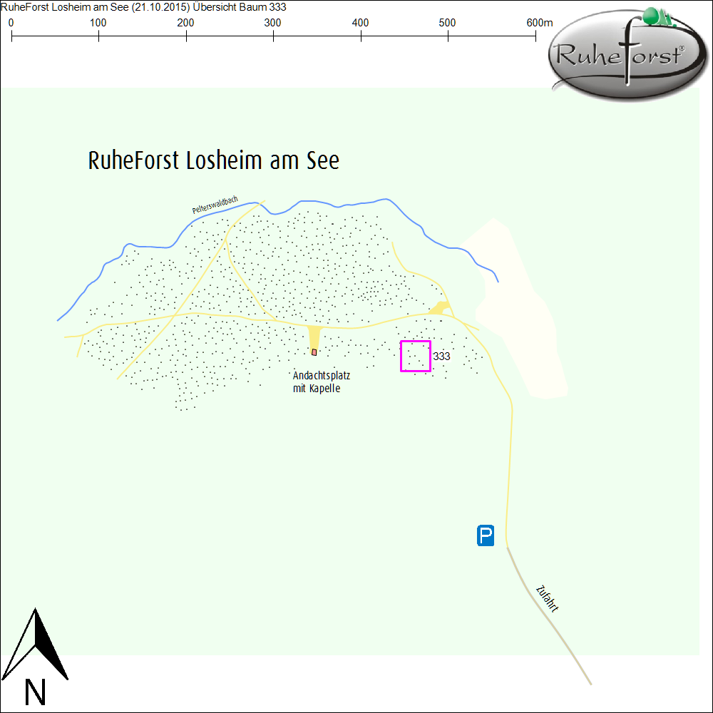 Übersichtskarte zu Baum 333