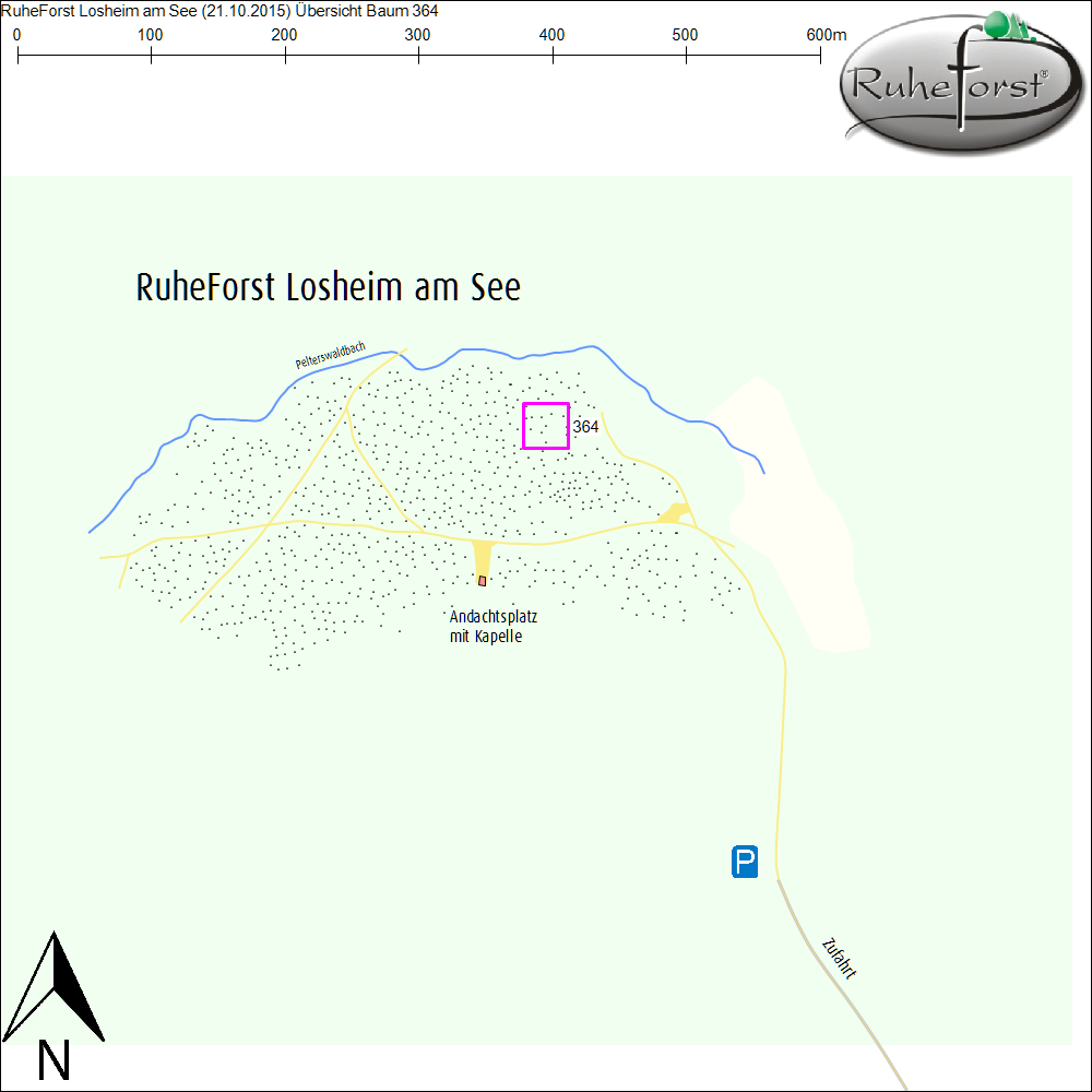 Übersichtskarte zu Baum 364