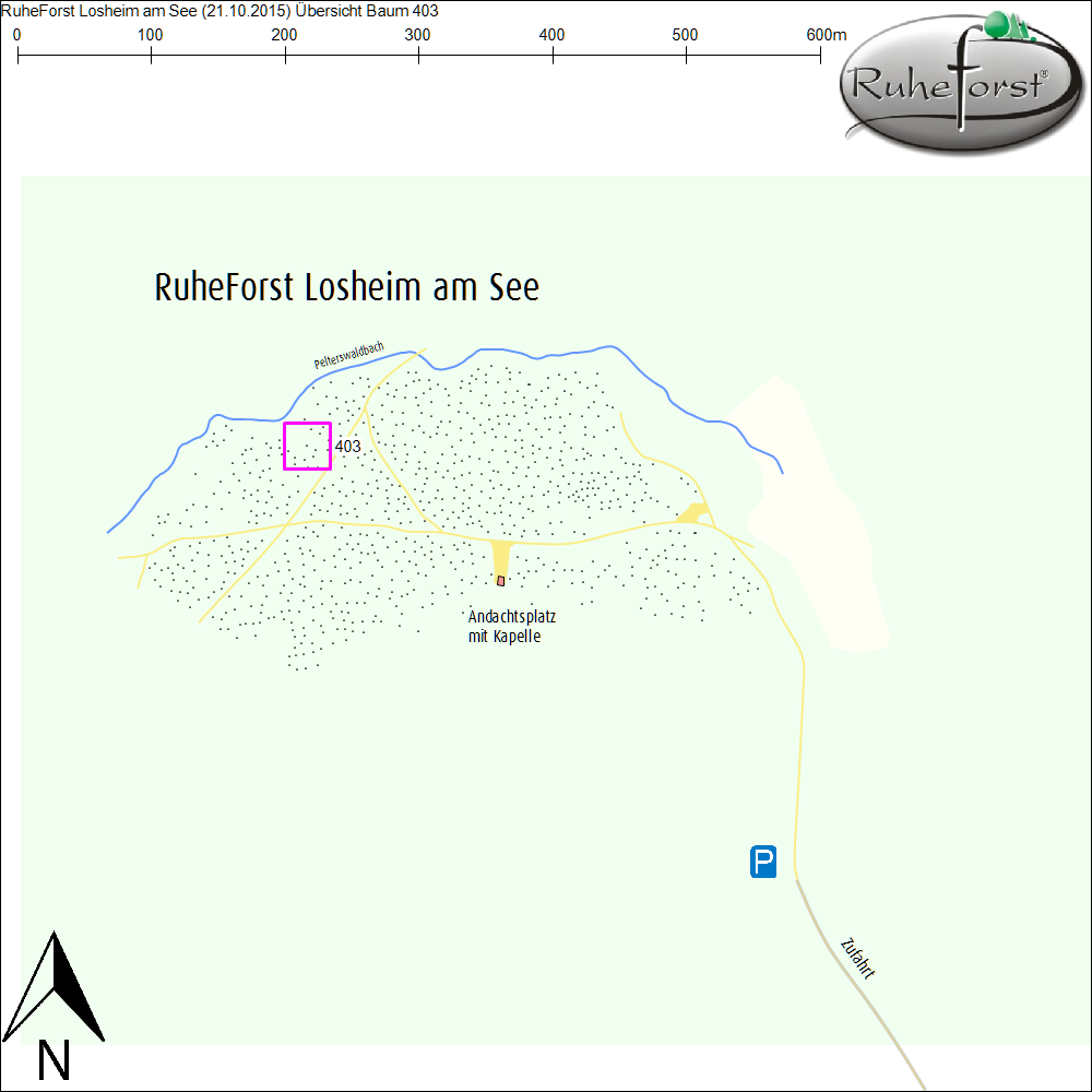 Übersichtskarte zu Baum 403