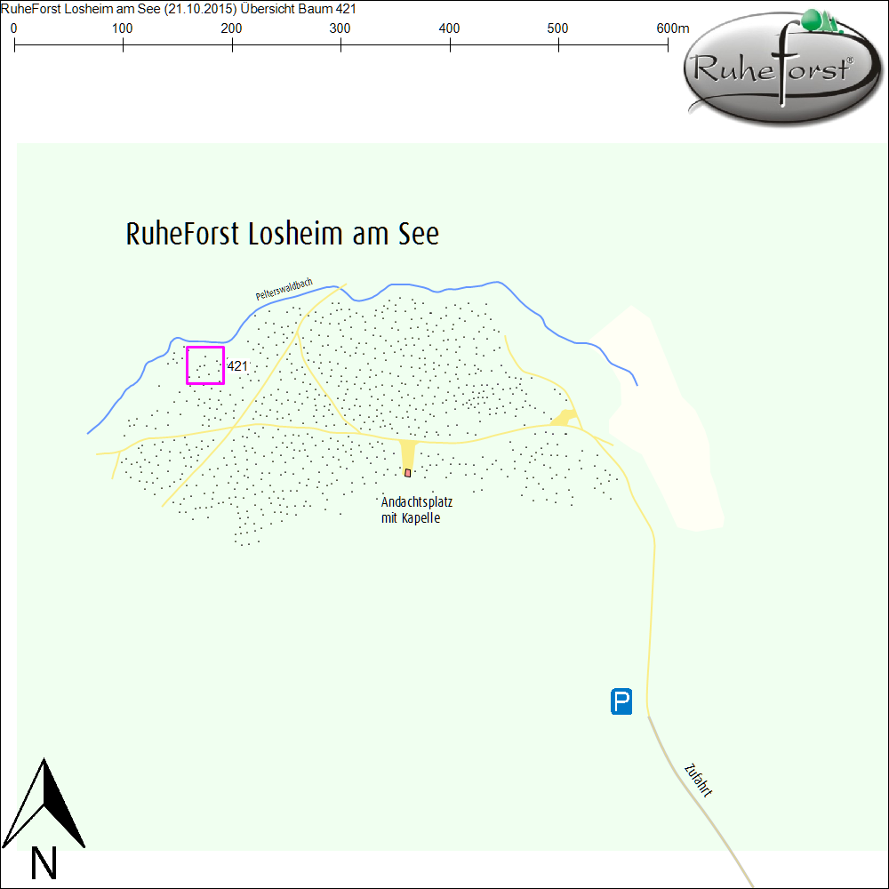Übersichtskarte zu Baum 421