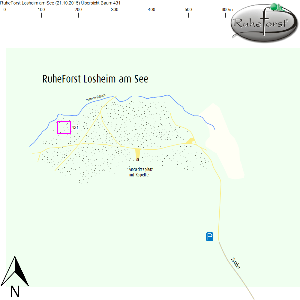 Übersichtskarte zu Baum 431