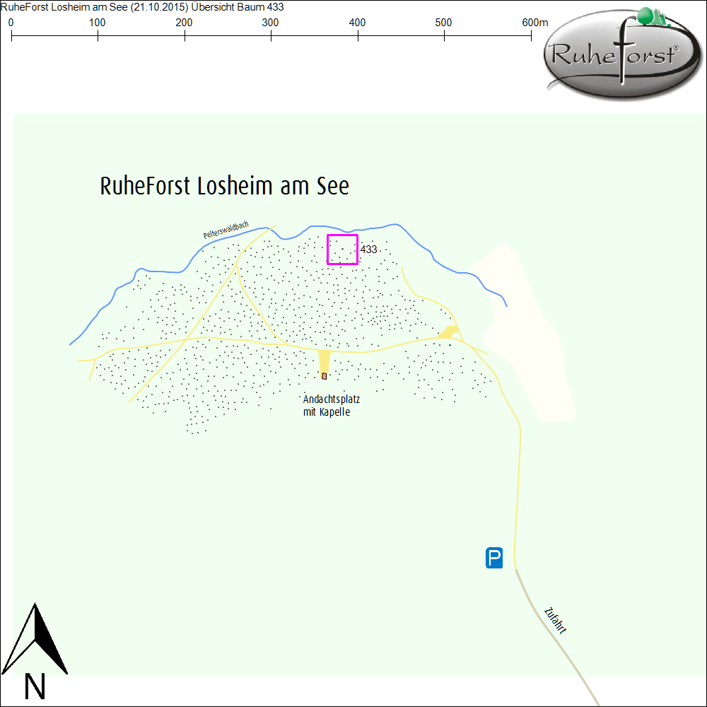 Übersichtskarte zu Baum 433