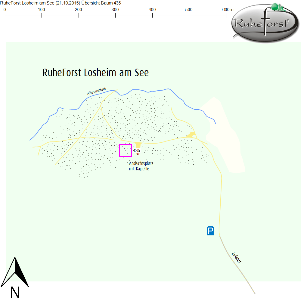 Übersichtskarte zu Baum 435