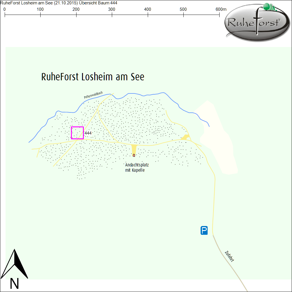 Übersichtskarte zu Baum 444