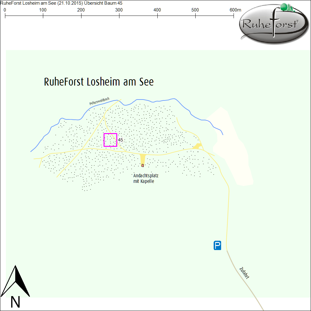 Übersichtskarte zu Baum 45