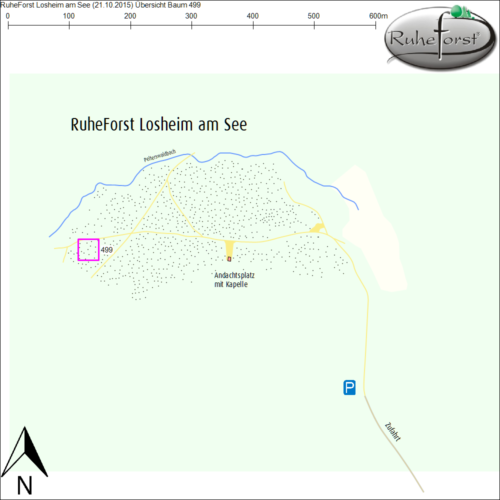 Übersichtskarte zu Baum 499