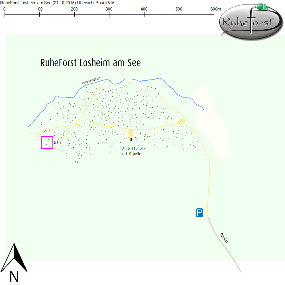 Übersichtskarte zu Baum 515
