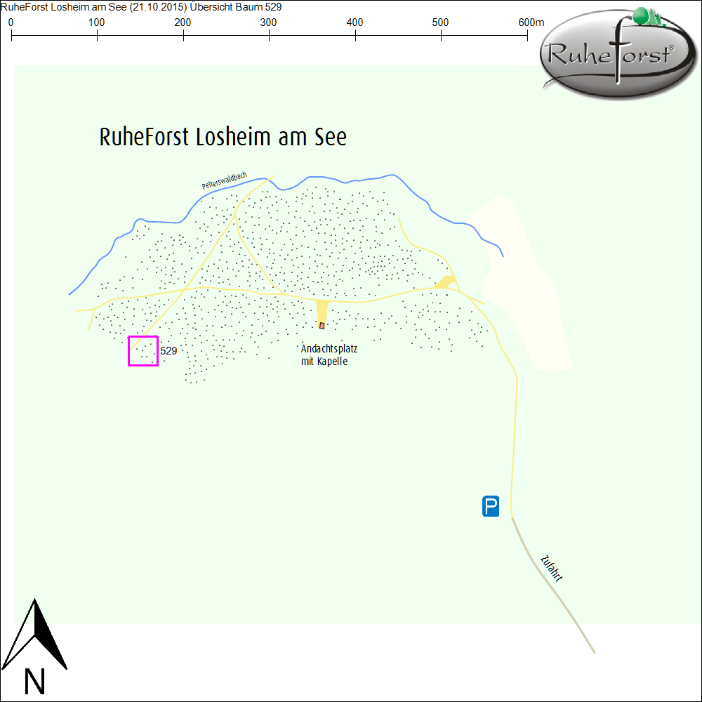 Übersichtskarte zu Baum 529