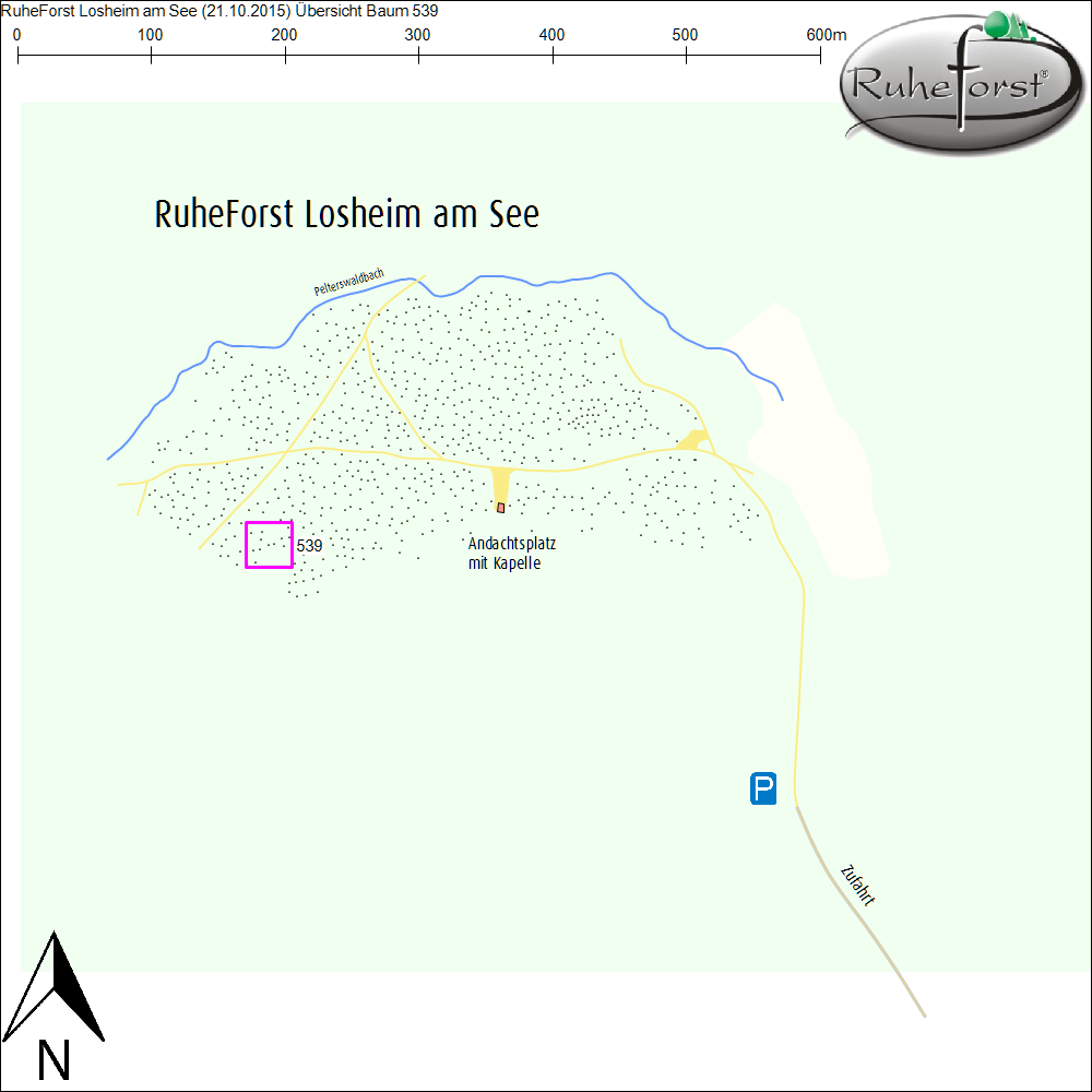 Übersichtskarte zu Baum 539
