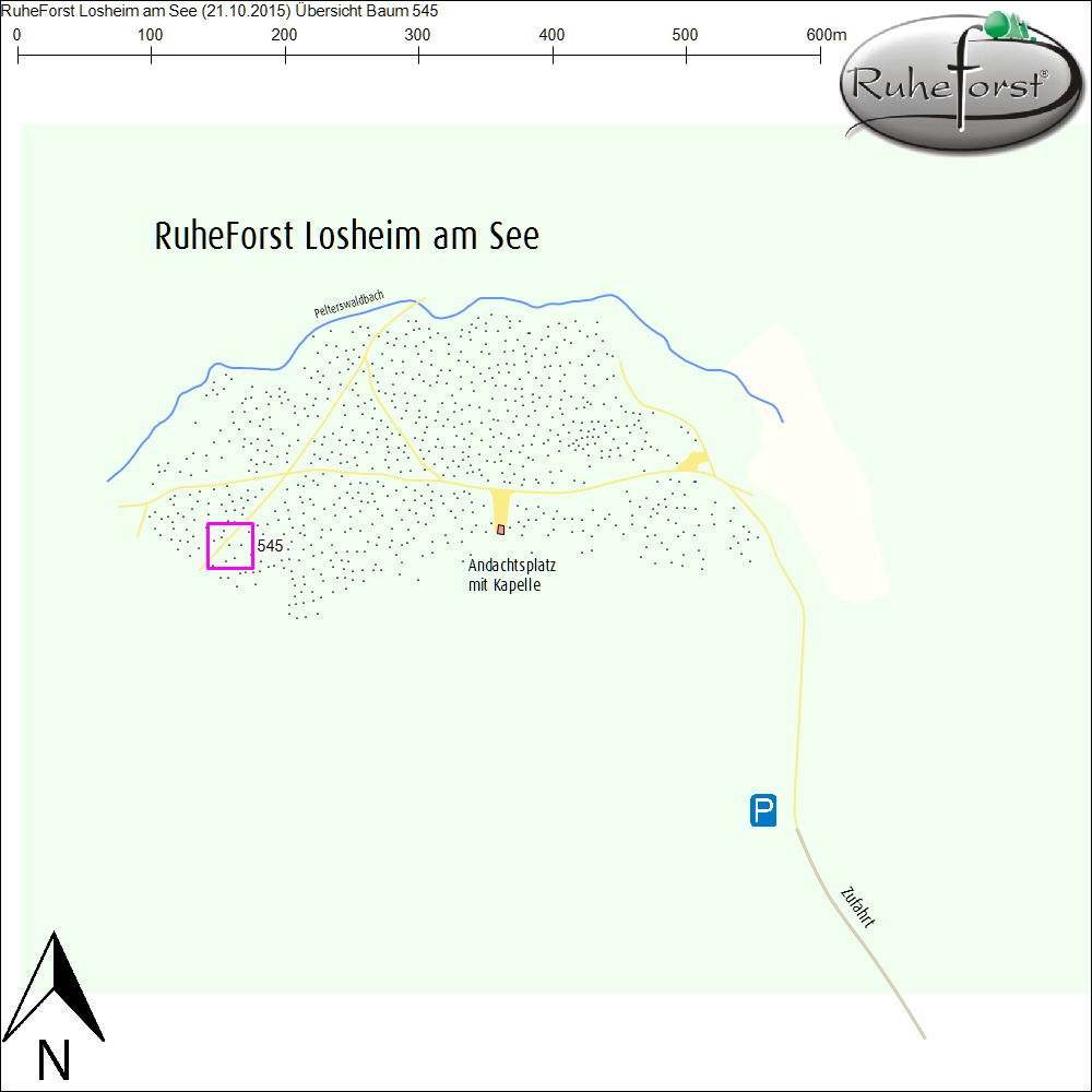 Übersichtskarte zu Baum 545