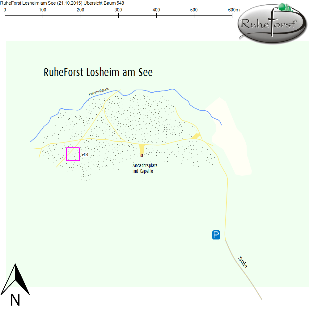 Übersichtskarte zu Baum 548