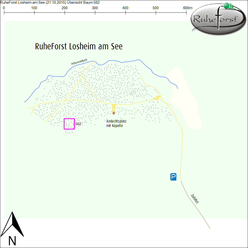 Übersichtskarte zu Baum 562