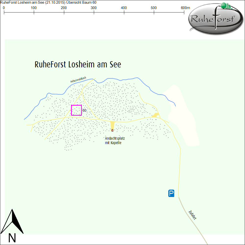 Übersichtskarte zu Baum 60