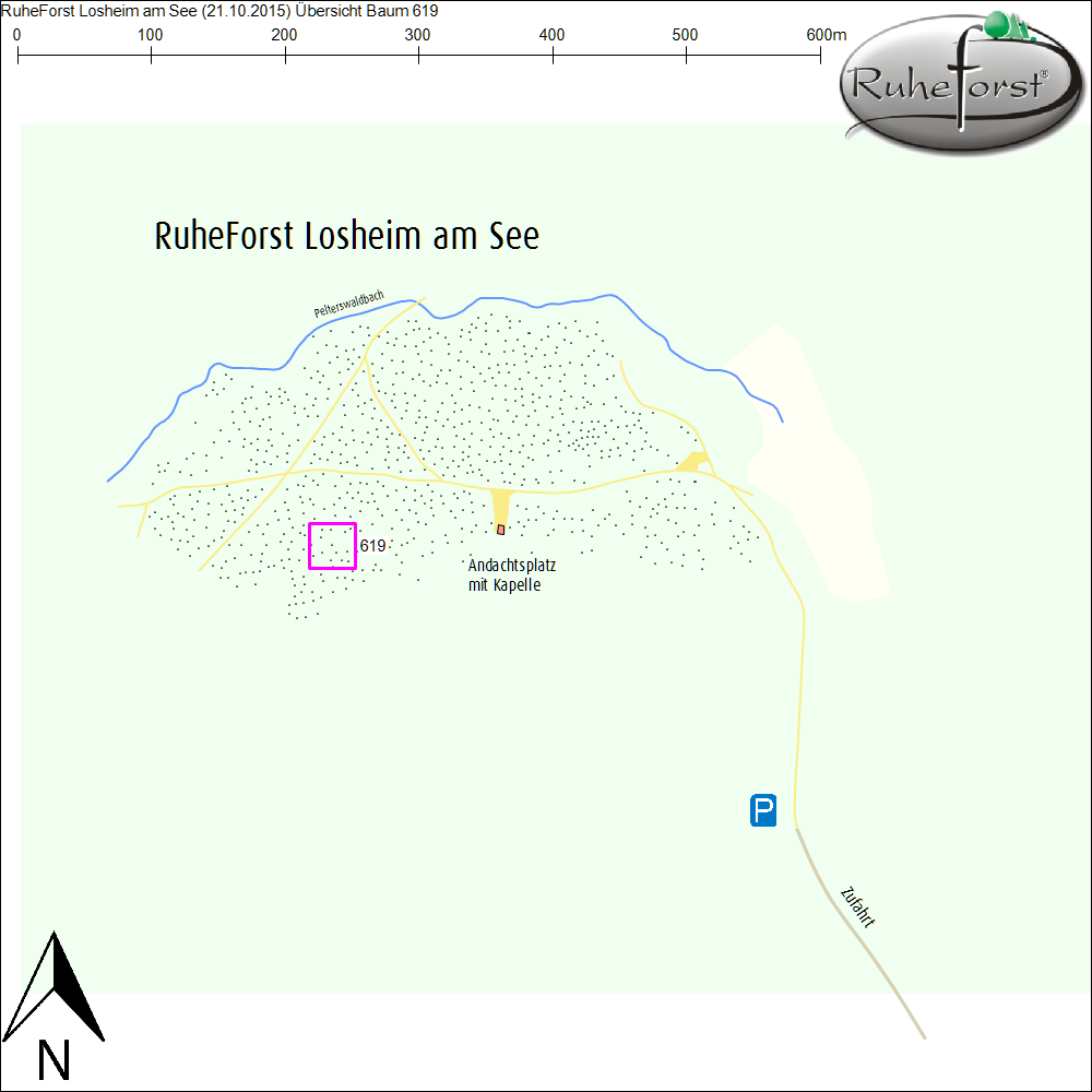 Übersichtskarte zu Baum 619