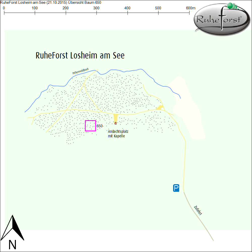 Übersichtskarte zu Baum 650