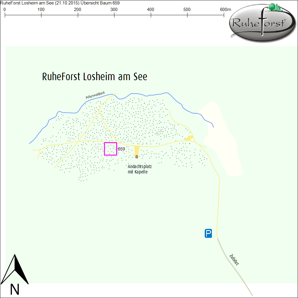 Übersichtskarte zu Baum 659