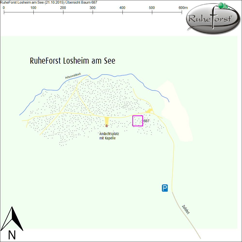 Übersichtskarte zu Baum 687