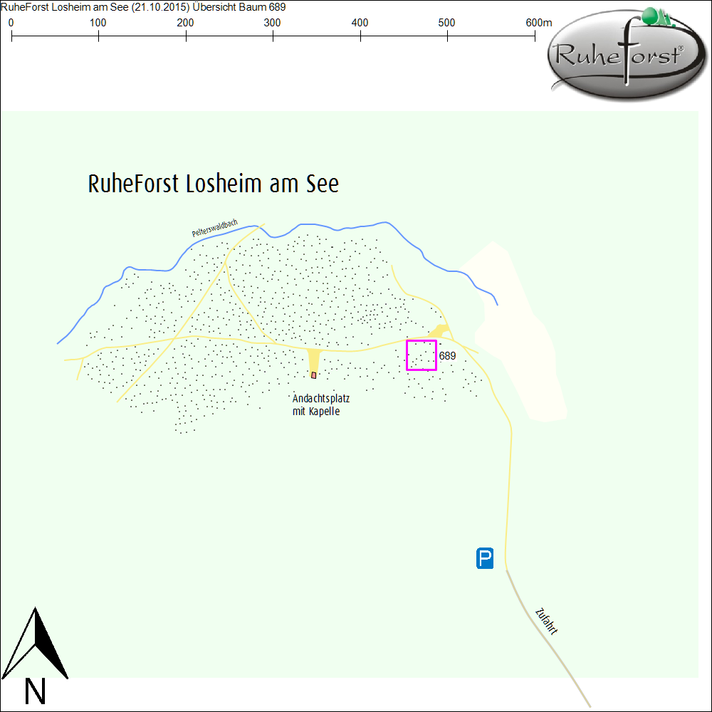 Übersichtskarte zu Baum 689