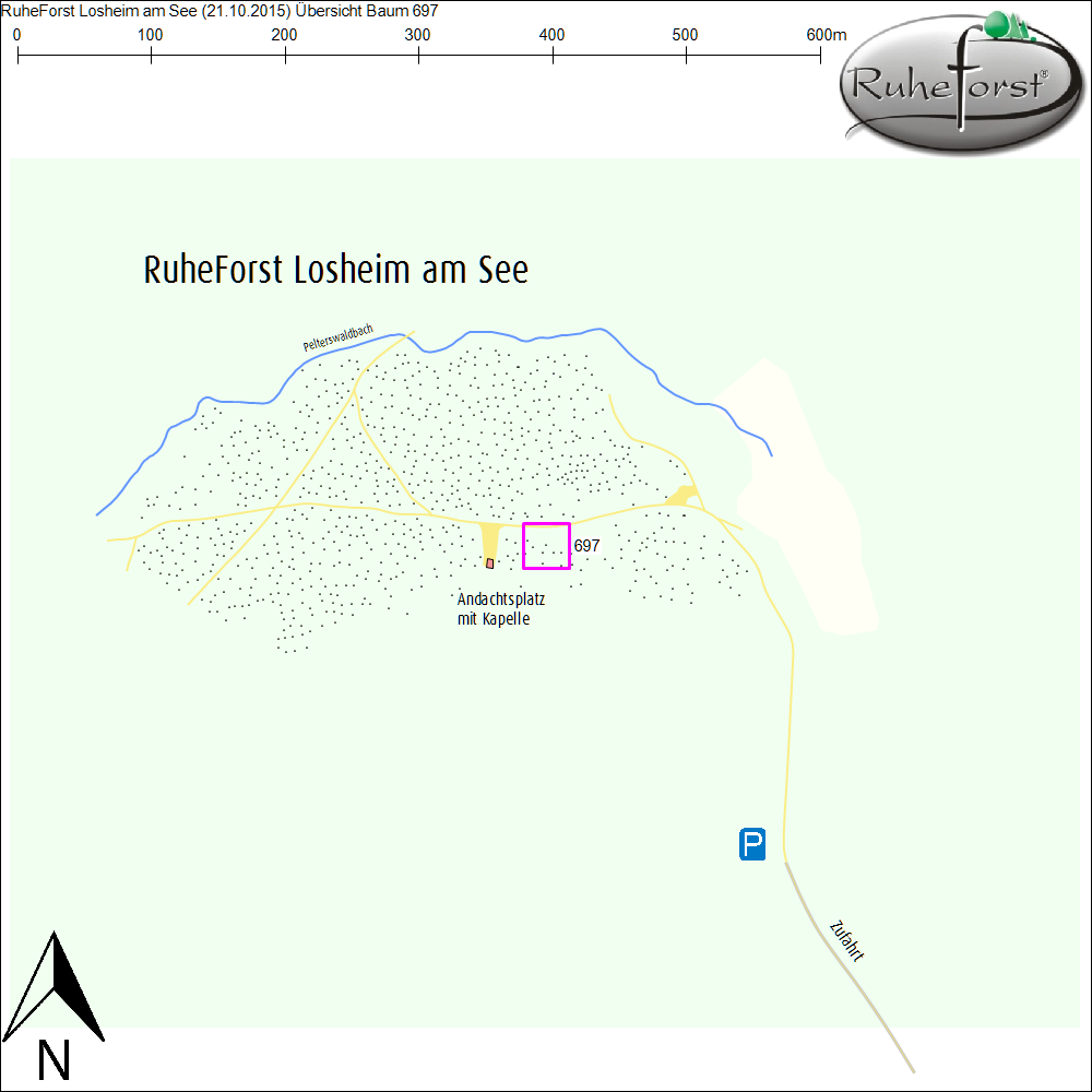 Übersichtskarte zu Baum 697