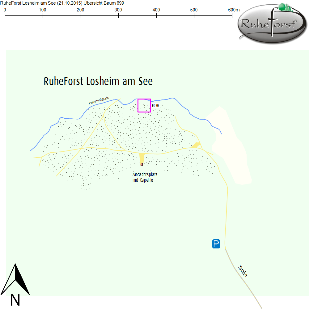 Übersichtskarte zu Baum 699