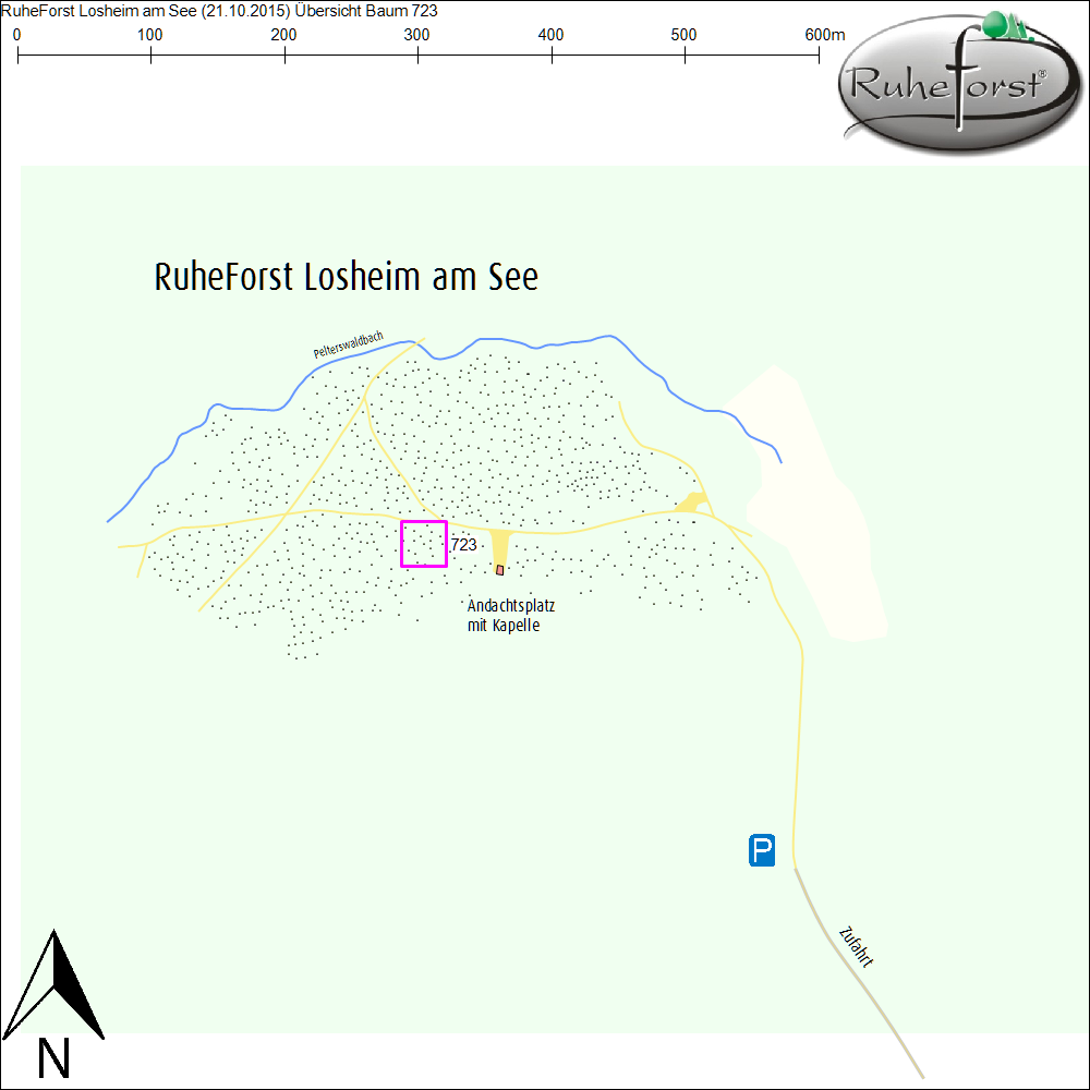 Übersichtskarte zu Baum 723