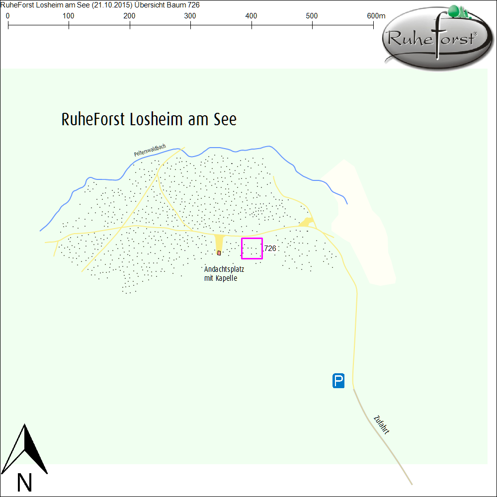 Übersichtskarte zu Baum 726