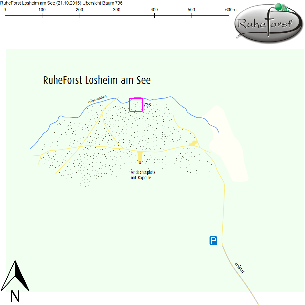 Übersichtskarte zu Baum 736