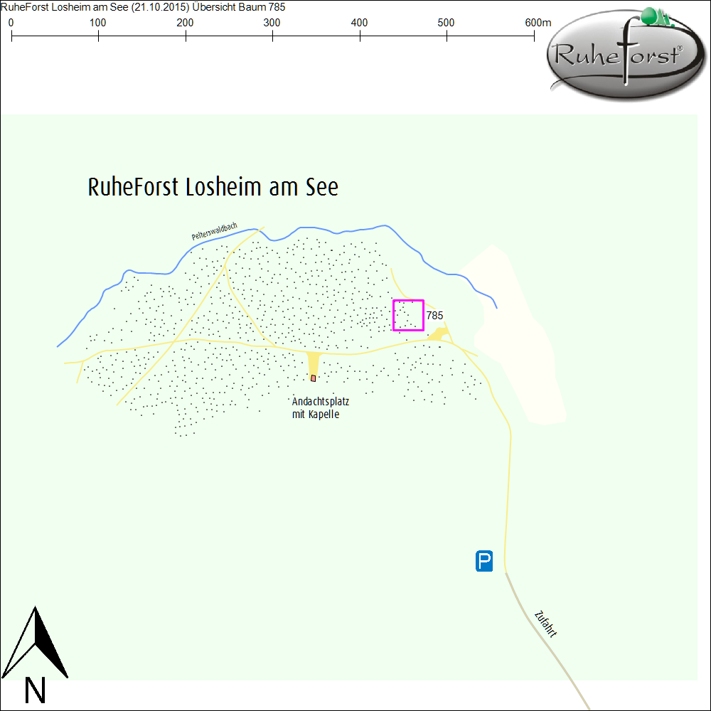 Übersichtskarte zu Baum 785