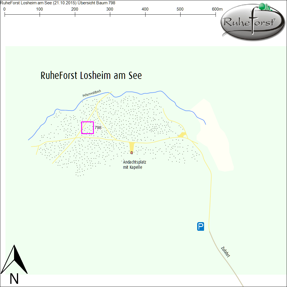 Übersichtskarte zu Baum 798